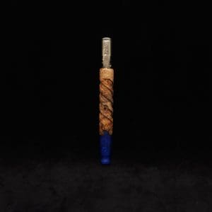 This image portrays Helical Dynavap XL Hybrid Burl Stem + Matching Mouthpiece-NEW! by Dovetail Woodwork.