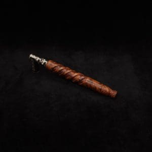 This image portrays Helical Dynavap XL Exhibition Grade Burl Stem + Book-Matched M.P.-NEW! by Dovetail Woodwork.