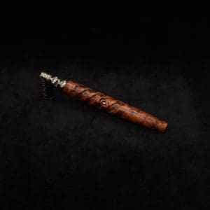 This image portrays Helical Dynavap XL Exhibition Grade Burl Stem + Book-Matched M.P.-NEW! by Dovetail Woodwork.