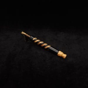 This image portrays Double Helix Dynavap XL Stem + Matched Mouthpiece-NEW! by Dovetail Woodwork.