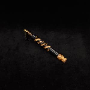 This image portrays Double Helix Dynavap XL Stem + Matched Mouthpiece-NEW! by Dovetail Woodwork.