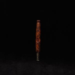 This image portrays Blunt Style Dynavap XL Cocobolo Burl Stem + Book-Matched M.P.-NEW! by Dovetail Woodwork.