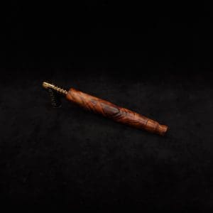 This image portrays Blunt Style Dynavap XL Cocobolo Burl Stem + Book-Matched M.P.-NEW! by Dovetail Woodwork.