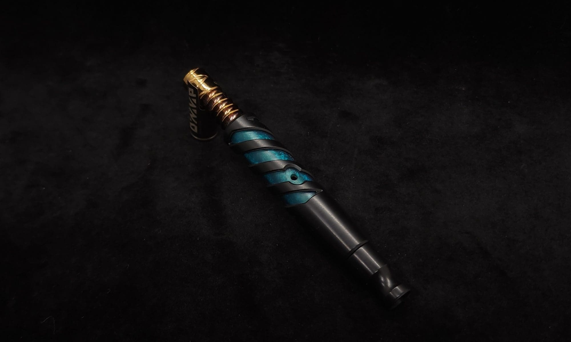 This image portrays Double Helix Dynavap (Standard) Stem + Matched Mouthpiece-NEW! by Dovetail Woodwork.