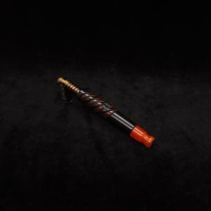 This image portrays Double Helix Dynavap (Standard) Stem + Matched M.P.- Luminescent Halloween Special!-NEW by Dovetail Woodwork.