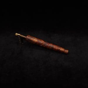 This image portrays Blunt Style Dynavap XL Cocobolo Burl Stem + Book-Matched M.P.-NEW! by Dovetail Woodwork.