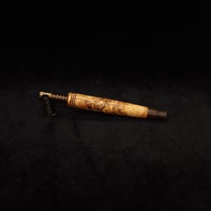 This image portrays Blunt Style Dynavap XL Olivewood Burl Stem + Matched M.P.-NEW! by Dovetail Woodwork.