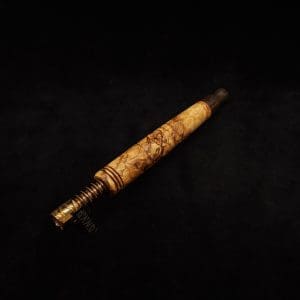 This image portrays Blunt Style Dynavap XL Olivewood Burl Stem + Matched M.P.-NEW! by Dovetail Woodwork.