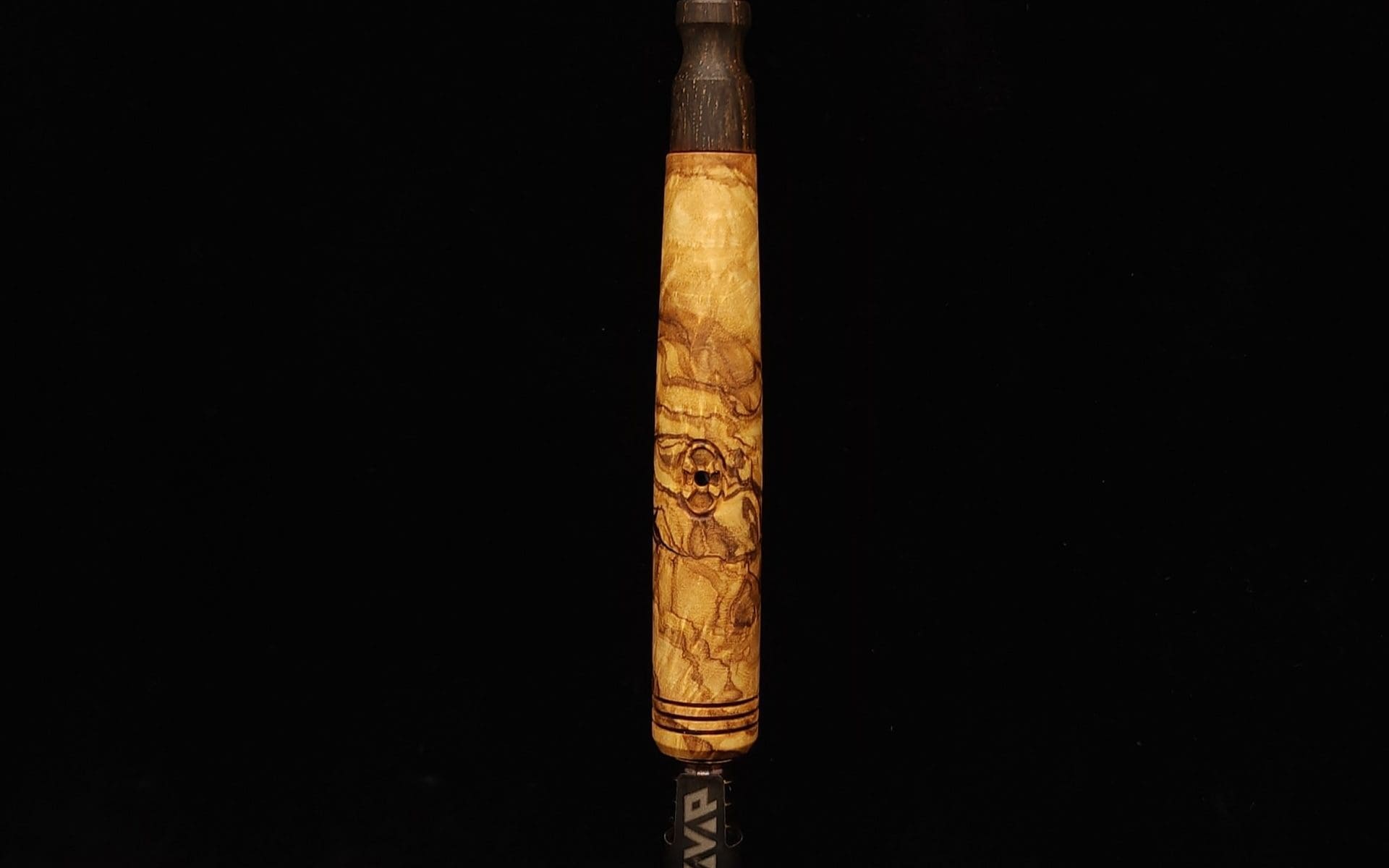 This image portrays Blunt Style Dynavap XL Olivewood Burl Stem + Matched M.P.-NEW! by Dovetail Woodwork.