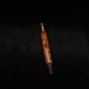 This image portrays Blunt Style Dynavap XL Exhibition Grade Thuya Burl Stem + Matched M.P.-NEW! by Dovetail Woodwork.