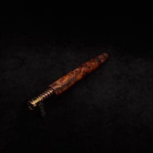 This image portrays Blunt Style Dynavap XL Cocobolo Burl Stem + Book-Matched M.P.-NEW! by Dovetail Woodwork.