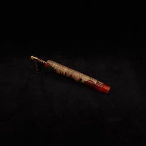 This image portrays Blunt Dynavap XL Halloween Burl Hybrid Luminescent Stem + Matching M.P.-NEW! by Dovetail Woodwork.