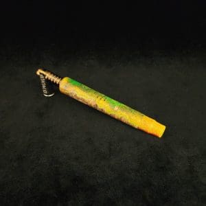 This image portrays Blunt Dynavap XL Halloween Burl Hybrid Luminescent Stem + Matching M.P.-NEW! by Dovetail Woodwork.