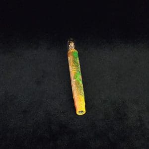 This image portrays Blunt Dynavap XL Halloween Burl Hybrid Luminescent Stem + Matching M.P.-NEW! by Dovetail Woodwork.