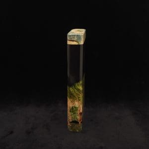 This image portrays Dynavap Device/Material Storage Case-High Class Burl (XL) Hybrid by Dovetail Woodwork.