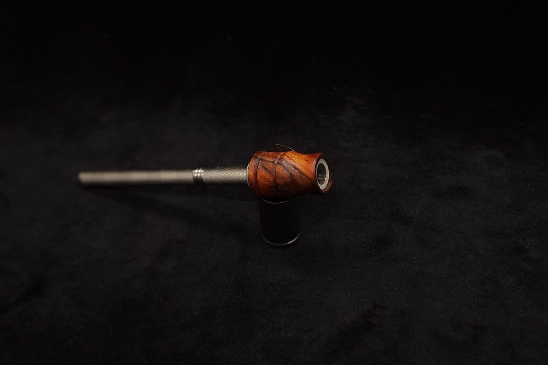 This image portrays Dynavap Spinning Mouthpiece-High Class M.P.- by Dovetail Woodwork.