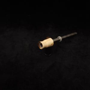 This image portrays Dynavap Spinning Mouthpiece-High Class M.P. - Elm Wood by Dovetail Woodwork.