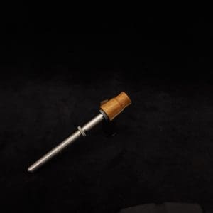 This image portrays Dynavap Spinning Mouthpiece-High Class M.P. - Elm Wood by Dovetail Woodwork.