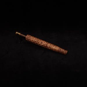 This image portrays Diamond Groove Burl XL-Dynavap Stem + Book-Matched M.P.- New! by Dovetail Woodwork.