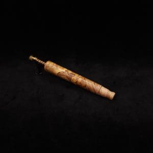 This image portrays Blunt Dynavap XL Quad-Tone Maple Burl Stem + Matching M.P.-NEW! by Dovetail Woodwork.