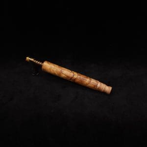 This image portrays Blunt Dynavap XL Quad-Tone Maple Burl Stem + Matching M.P.-NEW! by Dovetail Woodwork.