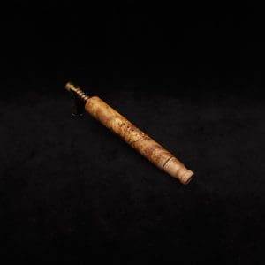 This image portrays Blunt Dynavap XL Quad-Tone Maple Burl Stem + Matching M.P.-NEW! by Dovetail Woodwork.