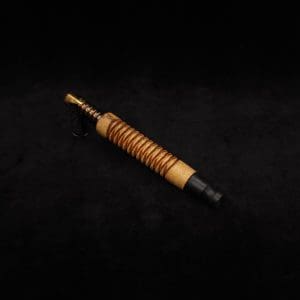 This image portrays 3D Spiral Weave Dynavap (Standard) Stem + Ebony M.P. - New! by Dovetail Woodwork.