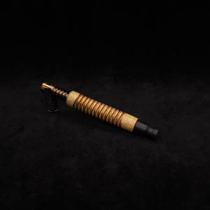 This image portrays 3D Spiral Weave Dynavap (Standard) Stem + Ebony M.P. - New! by Dovetail Woodwork.