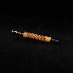 This image portrays 3D Spiral Weave Dynavap (Standard) Stem + Ebony M.P. - New! by Dovetail Woodwork.