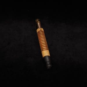 This image portrays 3D Spiral Weave Dynavap (Standard) Stem + Ebony M.P. - New! by Dovetail Woodwork.