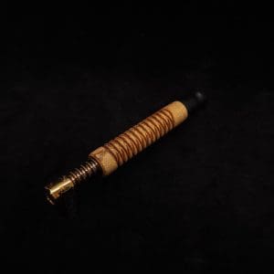 This image portrays 3D Spiral Weave Dynavap (Standard) Stem + Ebony M.P. - New! by Dovetail Woodwork.