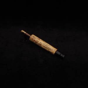 This image portrays Blunt Dynavap (Standard) Hemp Wood Stem + Book-Matched M.P.-NEW! by Dovetail Woodwork.