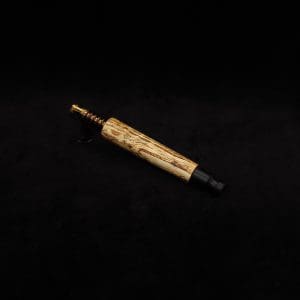 This image portrays Blunt Dynavap (Standard) Hemp Wood Stem + Book-Matched M.P.-NEW! by Dovetail Woodwork.