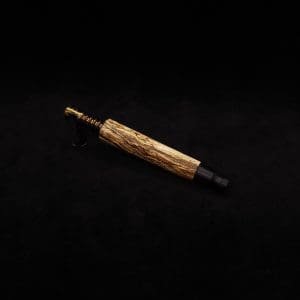 This image portrays Blunt Dynavap (Standard) Hemp Wood Stem + Book-Matched M.P.-NEW! by Dovetail Woodwork.