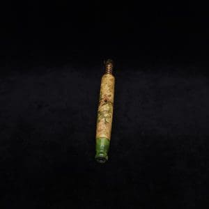 This image portrays Diamond S.T. Dynavap XL Burl Stem + Matching M.P.-NEW! by Dovetail Woodwork.