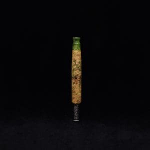 This image portrays Diamond S.T. Dynavap XL Burl Stem + Matching M.P.-NEW! by Dovetail Woodwork.