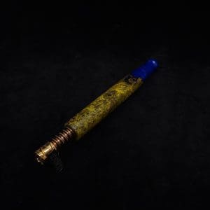 This image portrays Diamond S.T. Dynavap XL Burl Hybrid Stem + Book-Matched M.P.-NEW! by Dovetail Woodwork.