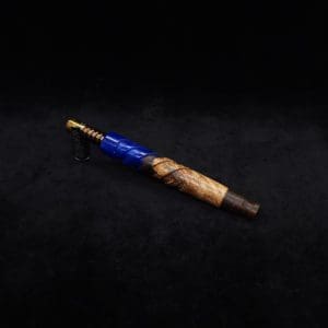 This image portrays Helical Dynavap XL Hybrid Burl Stem + Matching Mouthpiece-NEW! by Dovetail Woodwork.