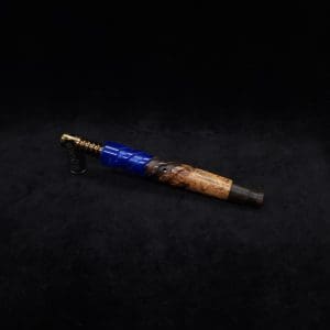 This image portrays Helical Dynavap XL Hybrid Burl Stem + Matching Mouthpiece-NEW! by Dovetail Woodwork.