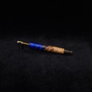 This image portrays Helical Dynavap XL Hybrid Burl Stem + Matching Mouthpiece-NEW! by Dovetail Woodwork.