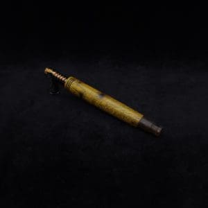 This image portrays Straight Taper XL Burl-Dynavap Stem + Blackwood M.P. - NEW! by Dovetail Woodwork.