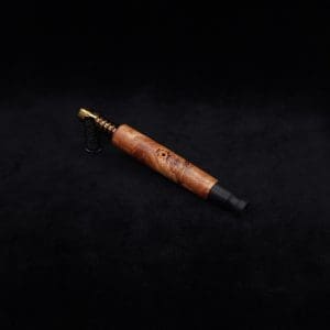 This image portrays Straight Taper (Standard) Burl-Dynavap Stem + Ebony M.P. - NEW! by Dovetail Woodwork.