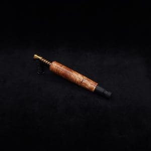 This image portrays Straight Taper (Standard) Burl-Dynavap Stem + Ebony M.P. - NEW! by Dovetail Woodwork.