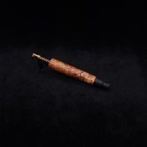 This image portrays Straight Taper (Standard) Burl-Dynavap Stem + Ebony M.P. - NEW! by Dovetail Woodwork.