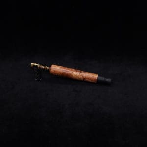 This image portrays Straight Taper (Standard) Burl-Dynavap Stem + Ebony M.P. - NEW! by Dovetail Woodwork.