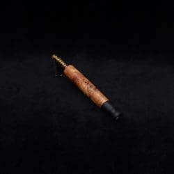 This image portrays Straight Taper (Standard) Burl-Dynavap Stem + Ebony M.P. - NEW! by Dovetail Woodwork.