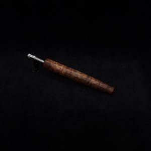 This image portrays Straight Taper XL Burl-Dynavap Stem + Book-Matched M.P. - NEW! by Dovetail Woodwork.