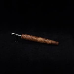 This image portrays Straight Taper XL Burl-Dynavap Stem + Book-Matched M.P. - NEW! by Dovetail Woodwork.