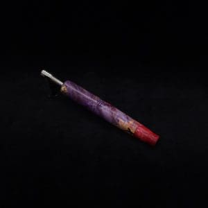 This image portrays Straight Taper XL Cosmic Burl-Dynavap Stem + Book-Matched M.P. - NEW! by Dovetail Woodwork.