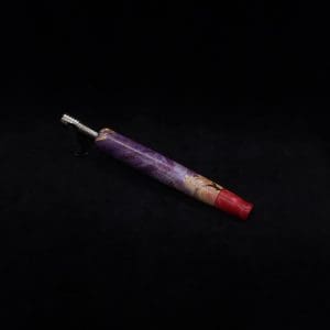 This image portrays Straight Taper XL Cosmic Burl-Dynavap Stem + Book-Matched M.P. - NEW! by Dovetail Woodwork.